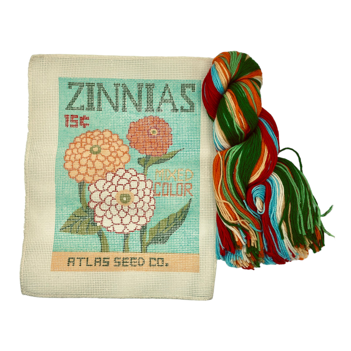 Dimensions Zinnias Needlepoint Kit