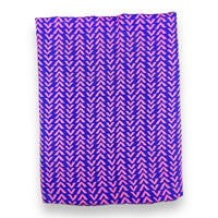 Pink + Blue Chic Chevron Challis Fabric - 2 yds x 60"