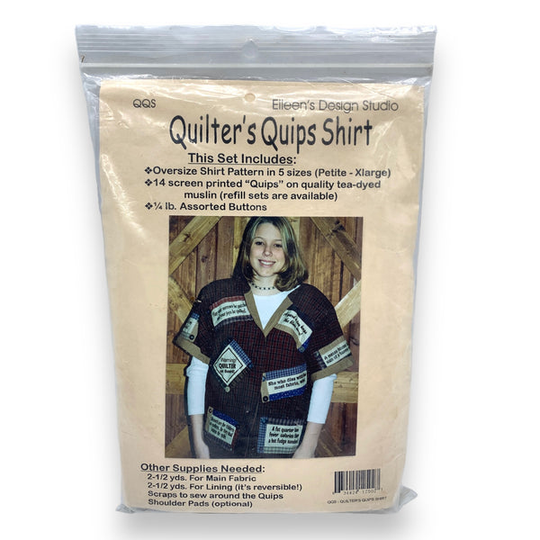 Quilter's Quips Shirt Pattern Kit by Eileen's Design Studio