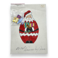 Santa with Presents Handpainted Needlepoint Canvas