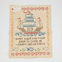 Ships! Vintage Tea Towels + Sampler Bundle