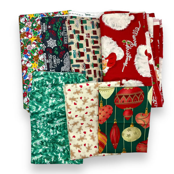 Classic Christmas Cotton Fabric Bundle