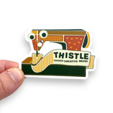 Thistle Sewing Machine Sticker