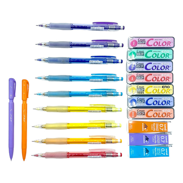 Pilot + Uni Colorful Pencil Bundle