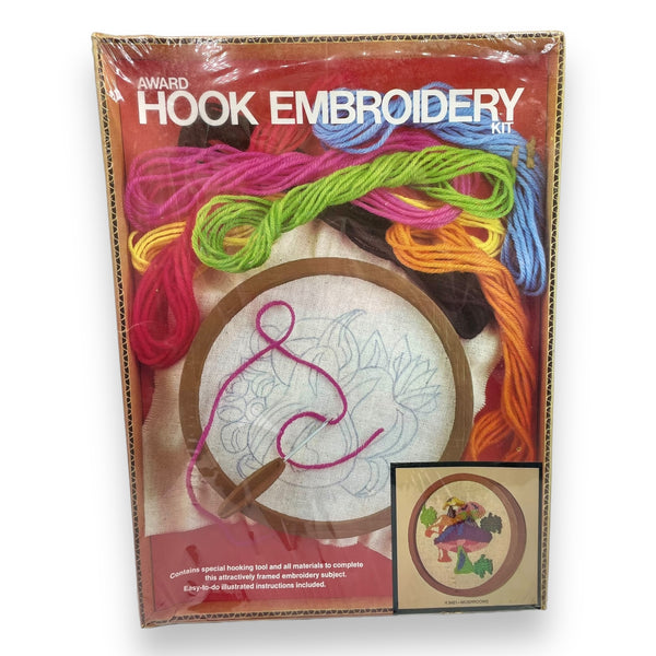 Vintage Mushrooms Award Hook Embroidery Kit