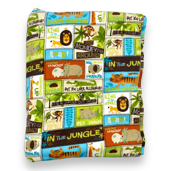 In the Jungle Flannel Fabric - 4 1/4 yds x 42"