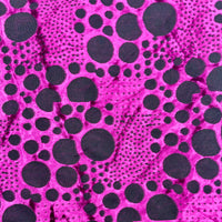 Magenta Burnout Stretch Velour Fabric - 1 1/4 yds x 54"