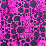 Magenta Burnout Stretch Velour Fabric - 1 1/4 yds x 54"