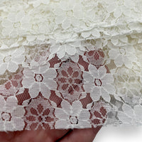 Off-White Machine Lace Fabric - 5 yds x 44"