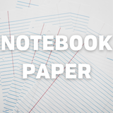 Notebook Paper Pack