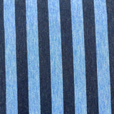 Blue + Navy Striped Knit Fabric - 4 yds x 60"