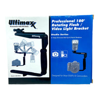 Ultimaxx Pro Series 180° Quick Flip Rotating Flash Bracket