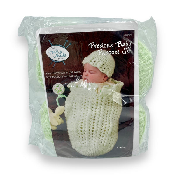 Annie’s Hook and Needle Kit Club Precious Baby Papoose Set