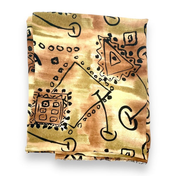 Desert Abstract Sheer Fabric -  2 yds x 60"
