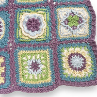 "Flower Magic" Crochet Granny Square Wall Hanging