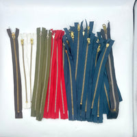 Assorted Metal Zipper Lot