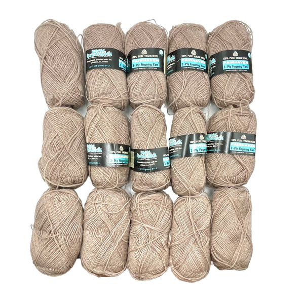"Fawn" Vintage Wool Yarn Bundle