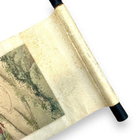 Vintage Japanese Painted Scroll