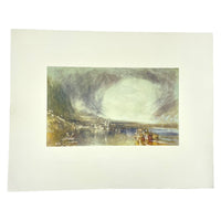 Landscape by Turner Vintage Offset Lithograph in Matte