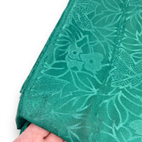 Emerald Vines Damask Satin Fabric - 3 1/2 yds x 44"