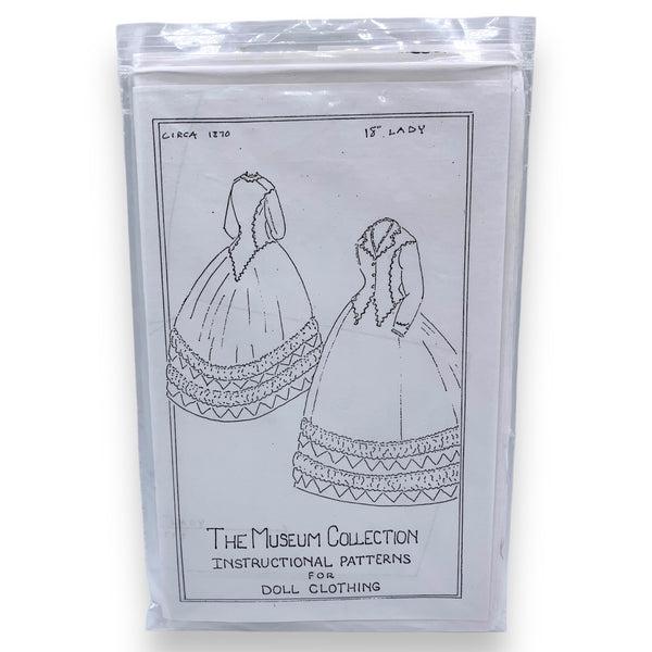 Museum Collection Instructional Pattern for Doll Clothing