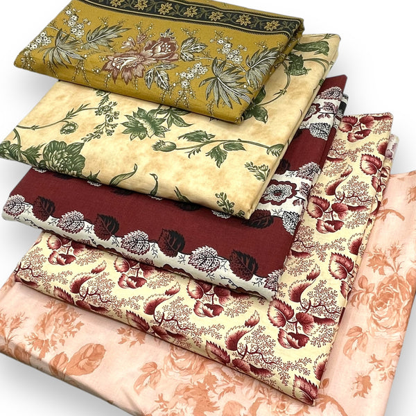 "Victorian Garden" Cotton Fabric Bundle