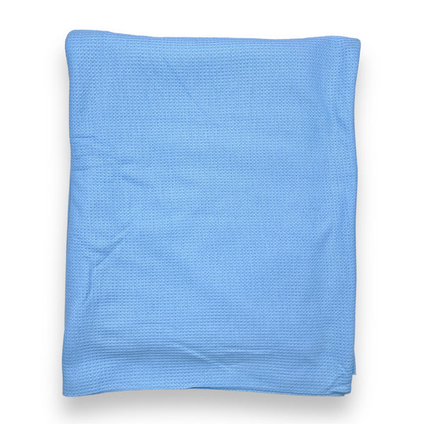 Sky Blue Light Weight Waffle Knit Fabric - 3 yds x 60"