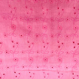 Carnation Eyelet Cotton Fabric - 3 yds x 44"
