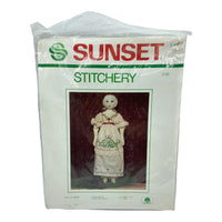 Sunset Stitchery Embroidered Candlewick Holly Noel Doll Kit