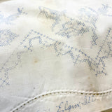 Vintage Floral Embroidery Pattern Pillow Tubing