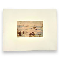 The Elder - Stormy Sea by Jan Brueghel Vintage Offset Lithograph in Matte