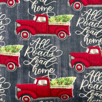 "All Roads Lead Home" Flannel Fabric - 5 yds x 44"