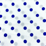 Cobalt Polka Dot Sheer Fabric - 3 1/2 yds x 44"