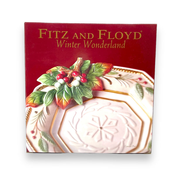 Fitz + Floyd Winter Wonderland Canape Plate