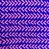 Pink + Blue Chic Chevron Challis Fabric - 2 yds x 60"