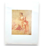 Woman Standing and Seated by Antoine Watteau Vintage Offset Lithograph in Matte