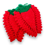 Crochet Strawberry Hot Pad Bundle