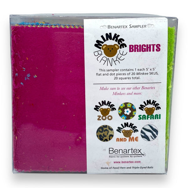 Minkee Blankee Brights Sampler by Benartex