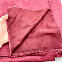 Bordeaux Velour Fabric - 3 3/4 yds x 60"
