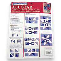 All Star Quilt Block of the Month 1997 Set