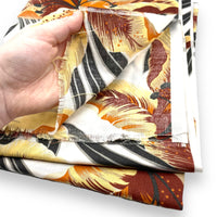 Warm Tropical Floral Cotton Fabric - 2 yds x 44"