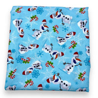 Frozen Olaf Santa Hat Toss Poly Fabric - 2 yds x 54"