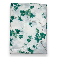 Vintage English Ivy Polished Cotton Fabric - 6 yds x 28"