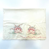 Vintage Carnation Embroidery Pattern Pillow Case Tubing