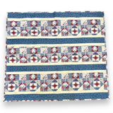 Red, White, + Blue Handmade Lap Quilt