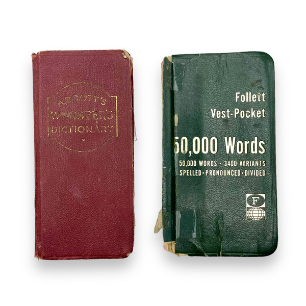 Mid-Century Pocket Dictionary + Word Book