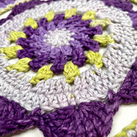 "Flower Power" Crochet Mandala Wall Hangings