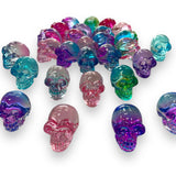 Glass Aura Skulls Lot