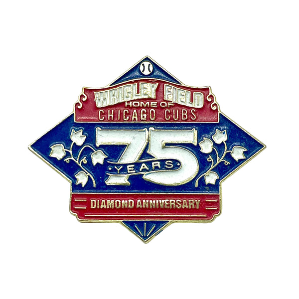 Vintage Wrigley Field 75th Anniversary Pin