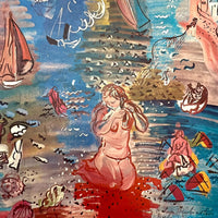 “Mermaid and Sail Boats” Print by Raoul Dufy